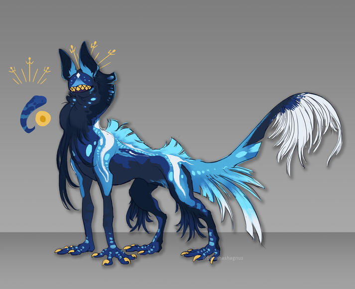 Redesign of a personal character, species by Wellhidden